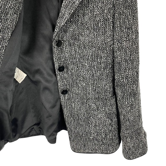 ARMANI COLLEZIONI TWEED SEQUIN BUTTON DOWN NOTCH COLLAR BLAZER JACKET - Picture 11 of 15